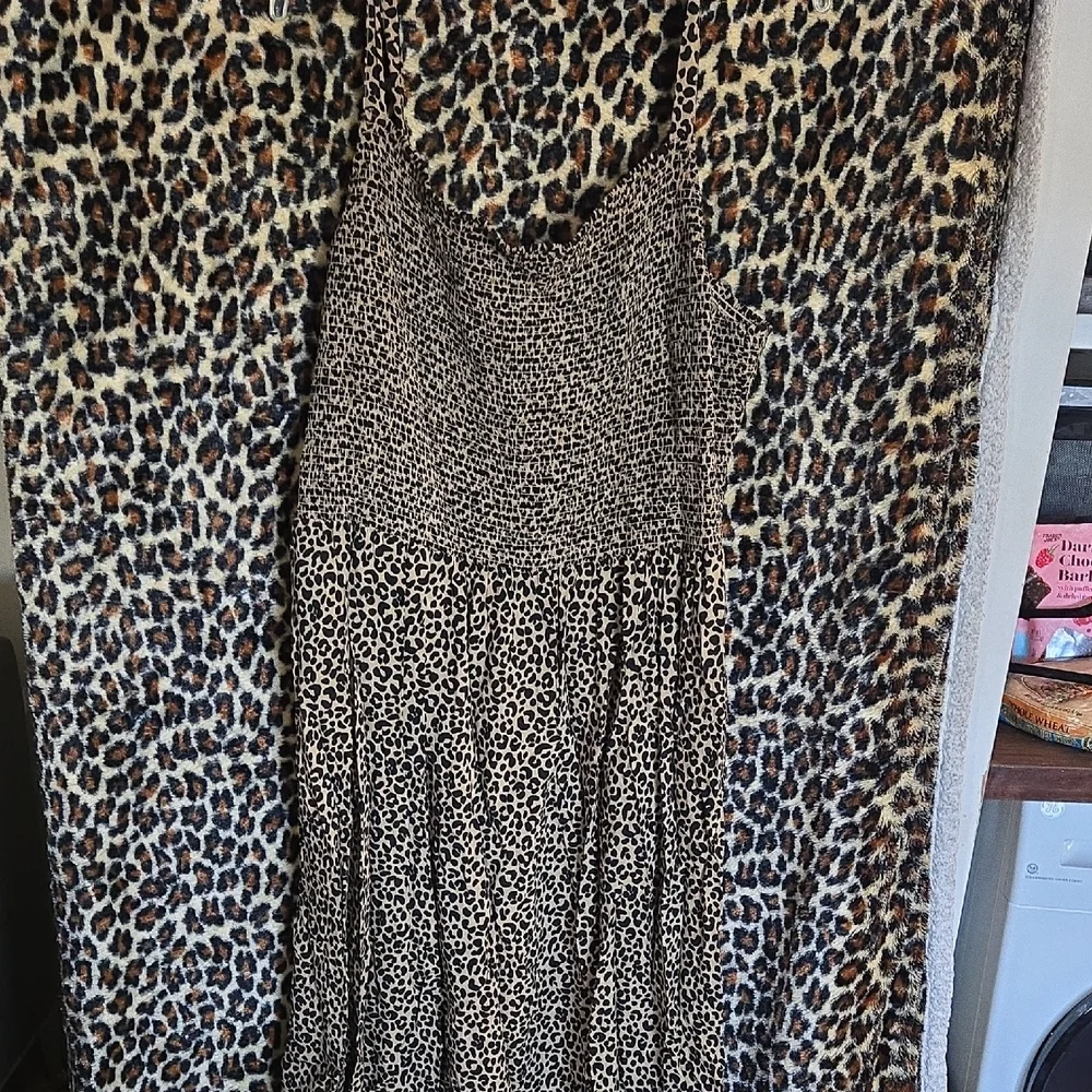 Old Navy Leopard Print Cami Dress - Tan & Black - Picture 1 of 3